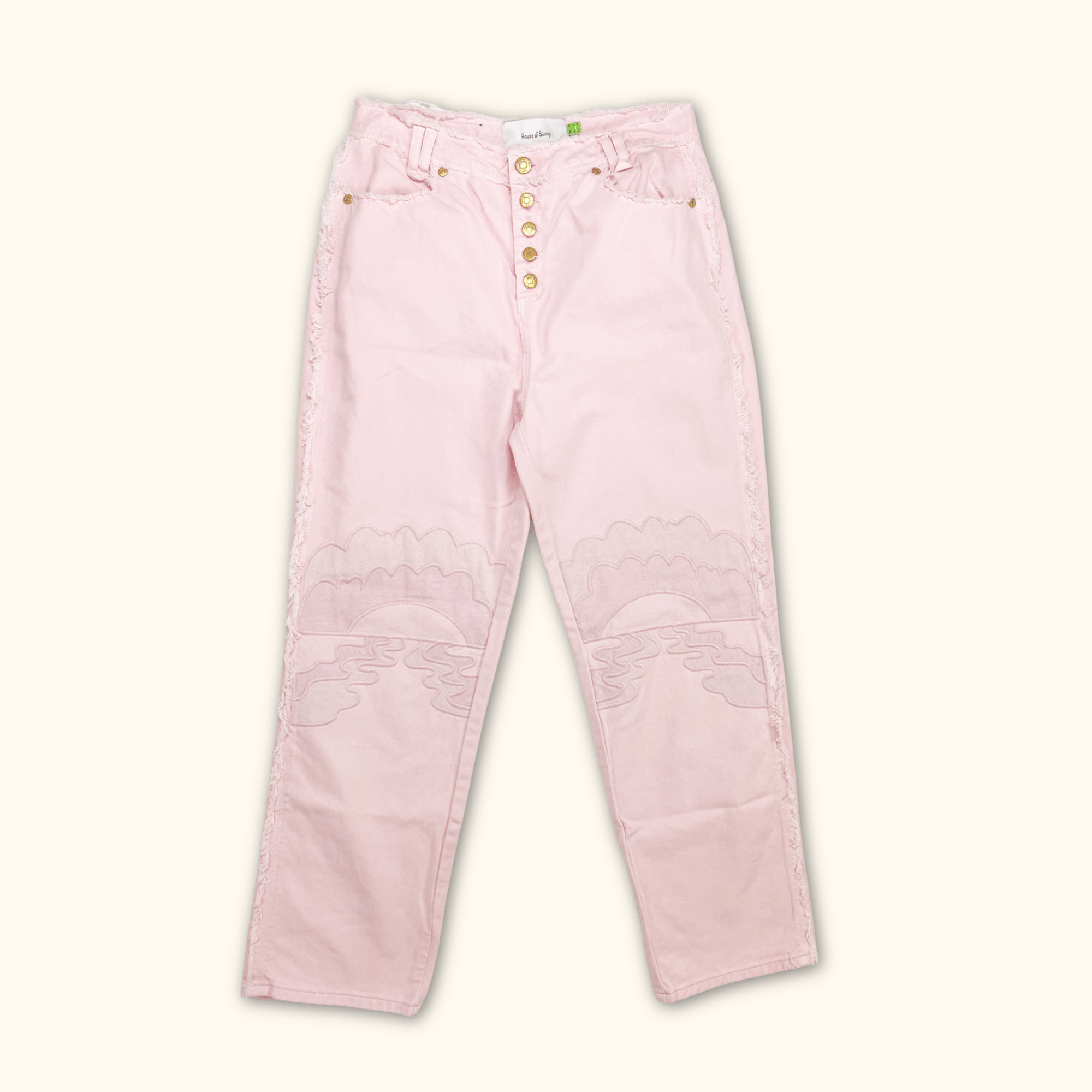 House Of Sunny Pink Cloud Jeans - Size 10