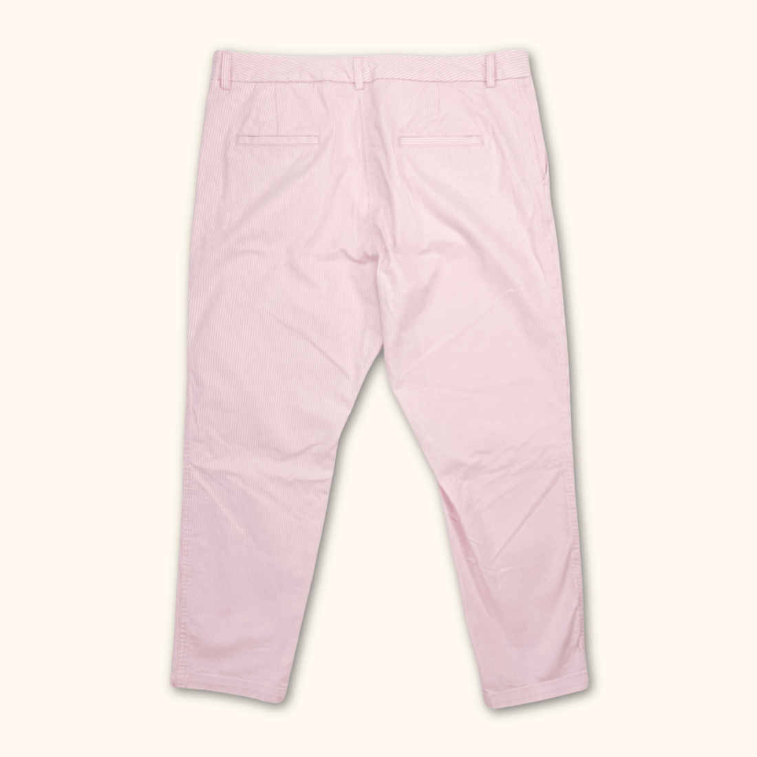 M&amp;S Pink Pinstripe Tailored Trousers - Size 16