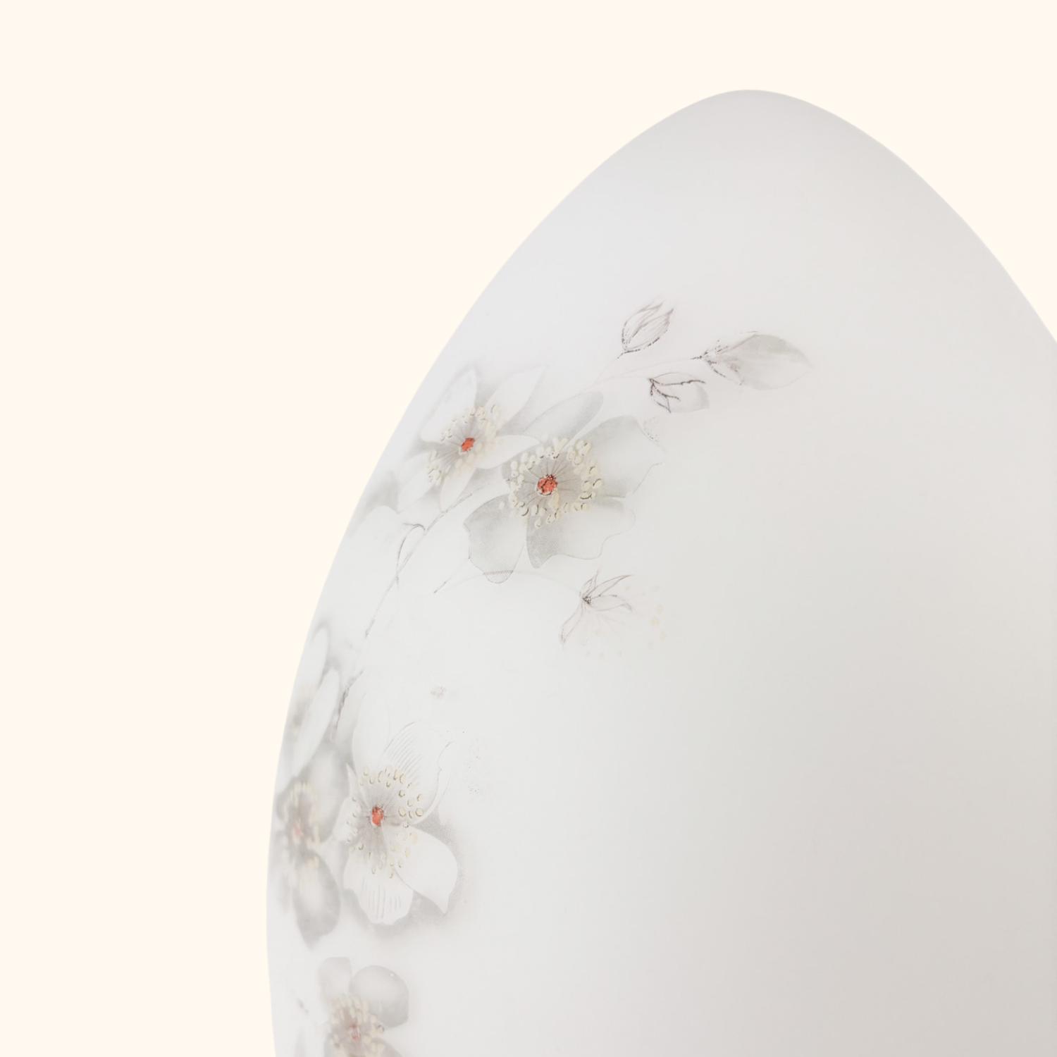 Vintage 1960s Swedish Egg Lamp Rosdala Glassworks