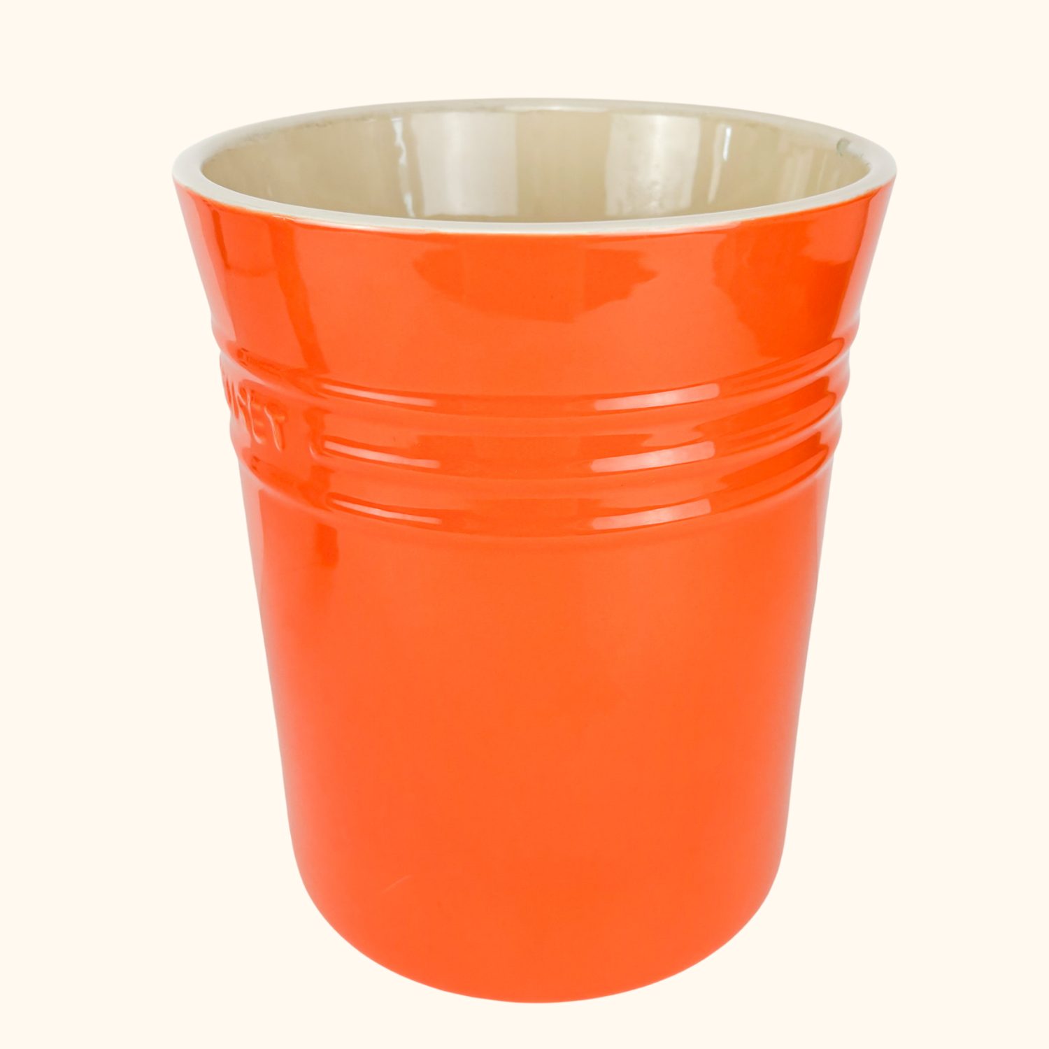 Le Creuset Stoneware Orange Large Storage Jar 3L