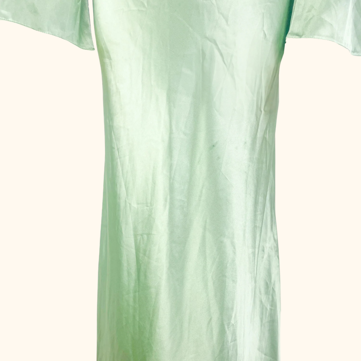 Topshop Green Satin Cutwork Occasion Maxi Dress - Size 8 Topshop