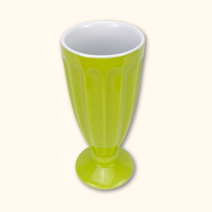 Lime Green Retro Milkshake Glass