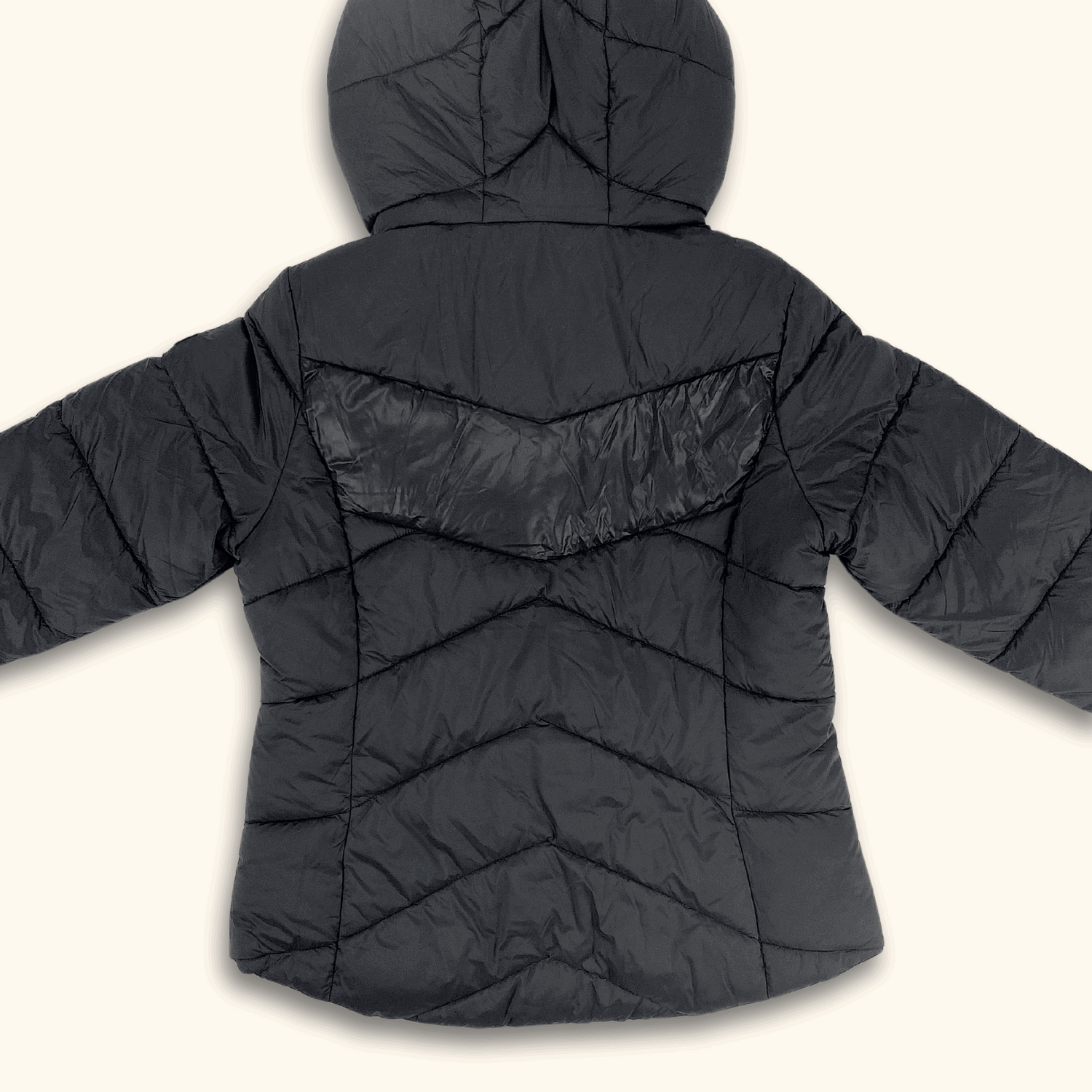 Barbour Brace Chevron Quilted Jacket with Hood Black - Size 12 - Barbour - Coats &amp; jackets