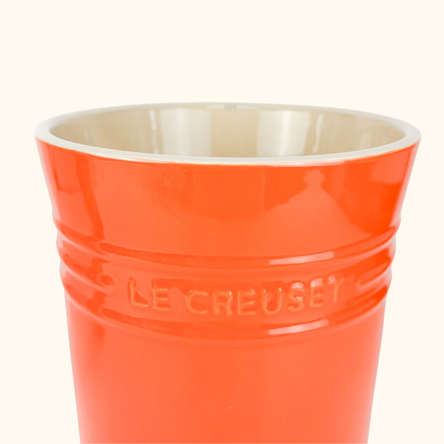 Le Creuset Stoneware Orange Large Storage Jar 3L