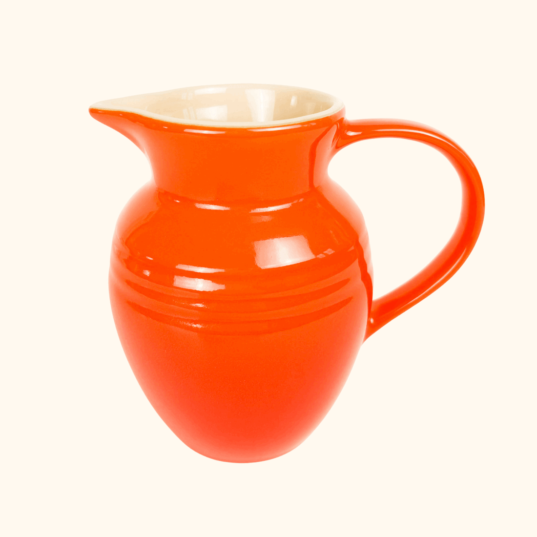 Le Creuset Volcanic Orange Stoneware Breakfast Jug 700ml Le Creuset