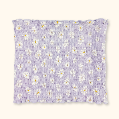 Hollister Purple Floral Reversible Tube Top - Size XS Hollister