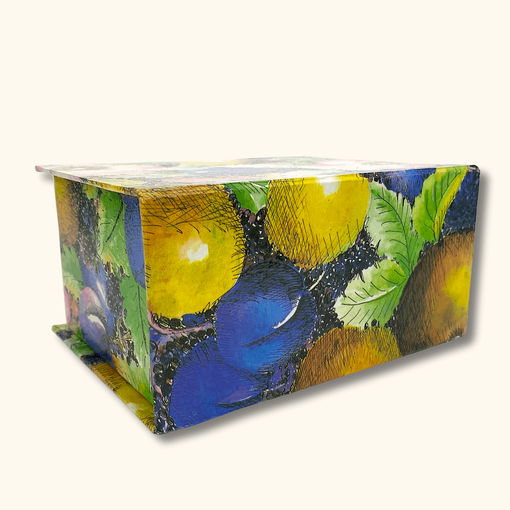 Colourful Paper Jewellery Box with Drawers and Mirror - Sunshine Thrift - Decoration