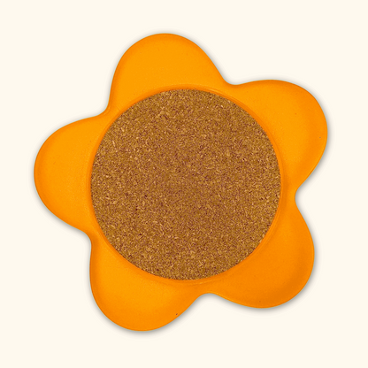 Cork Orange Flower Shaped Coaster with Plastic Petals - Sunshine Thrift - Kitchenware