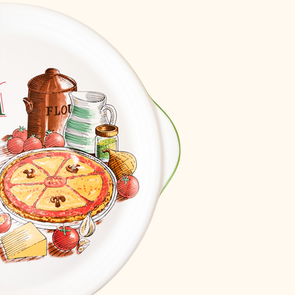 Vintage Rayware Pizza Recipe Serving Plate Rayware