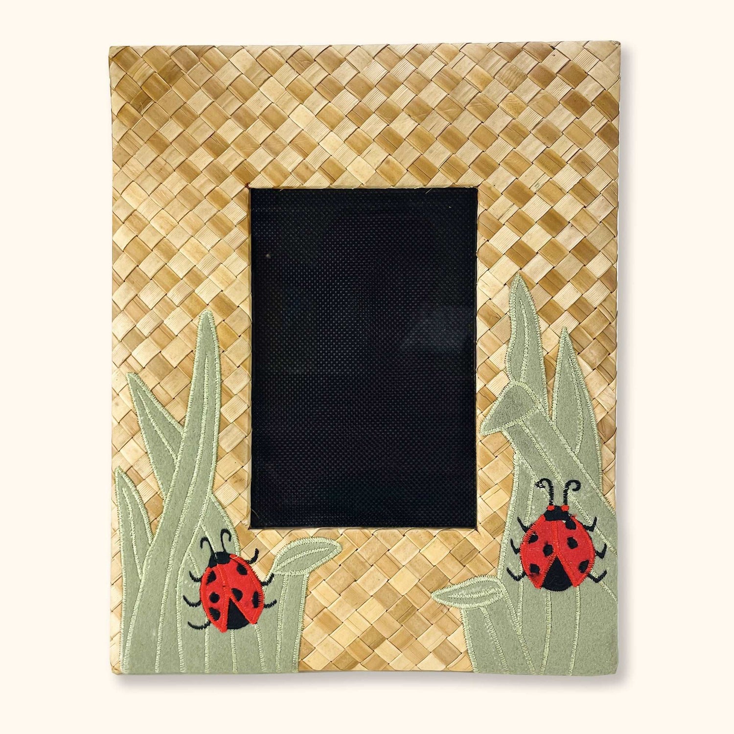 Ladybird Woven Large Picture Frame 6x4 - Sunshine Thrift - Frames