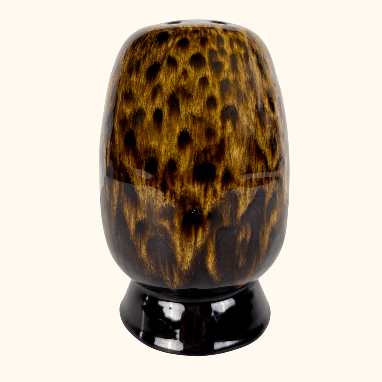 Ceramic Tortoise Shell Drip Tea Light Holder Sunshine Thrift