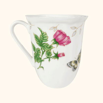 Sabichi Bone China Floral Mugs - Set of 2 Sabichi