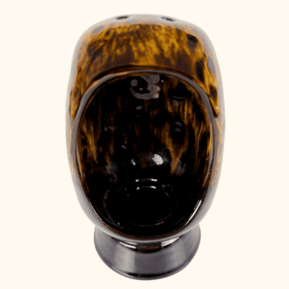 Ceramic Tortoise Shell Drip Tea Light Holder Sunshine Thrift