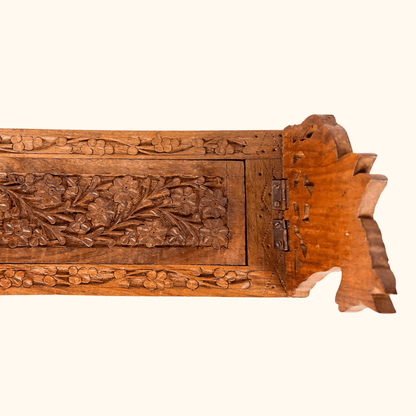 Vintage Hand Carved Horse Book Slide -  - Decoration