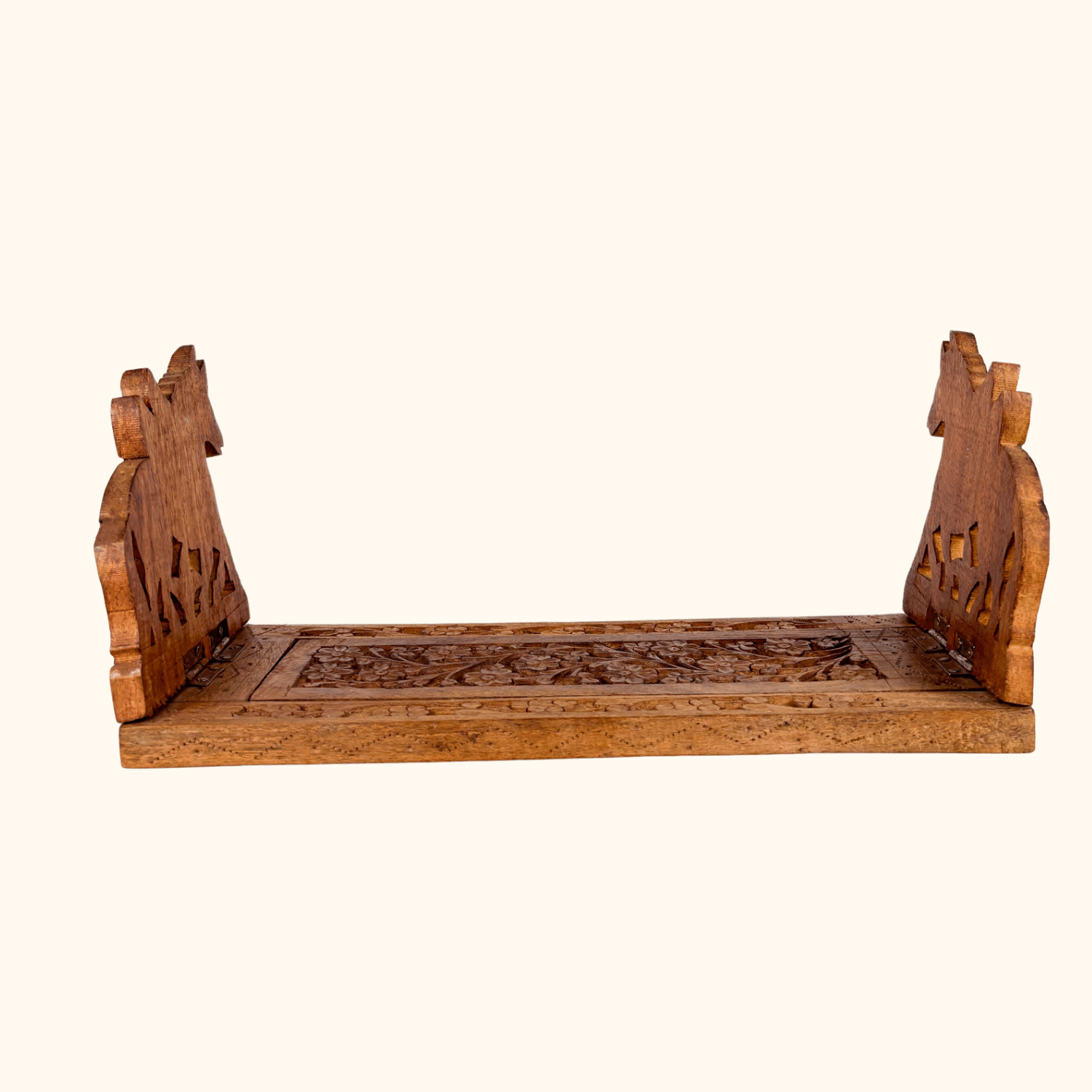 Vintage Hand Carved Horse Book Slide -  - Decoration