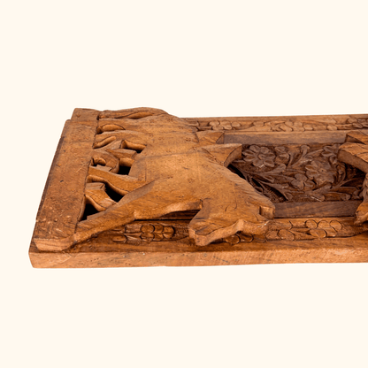 Vintage Hand Carved Horse Book Slide -  - Decoration