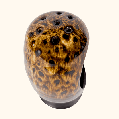 Ceramic Tortoise Shell Drip Tea Light Holder Sunshine Thrift