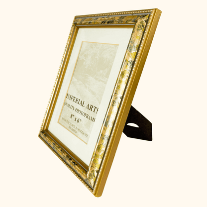 Gold Floral Metallic Wooden Picture Frame 6x8inch Imperial Arts