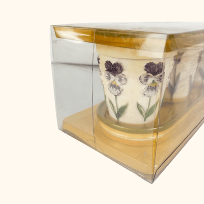 Mini Ceramic Plant Pots With Tray Boxed Sunshine Thrift