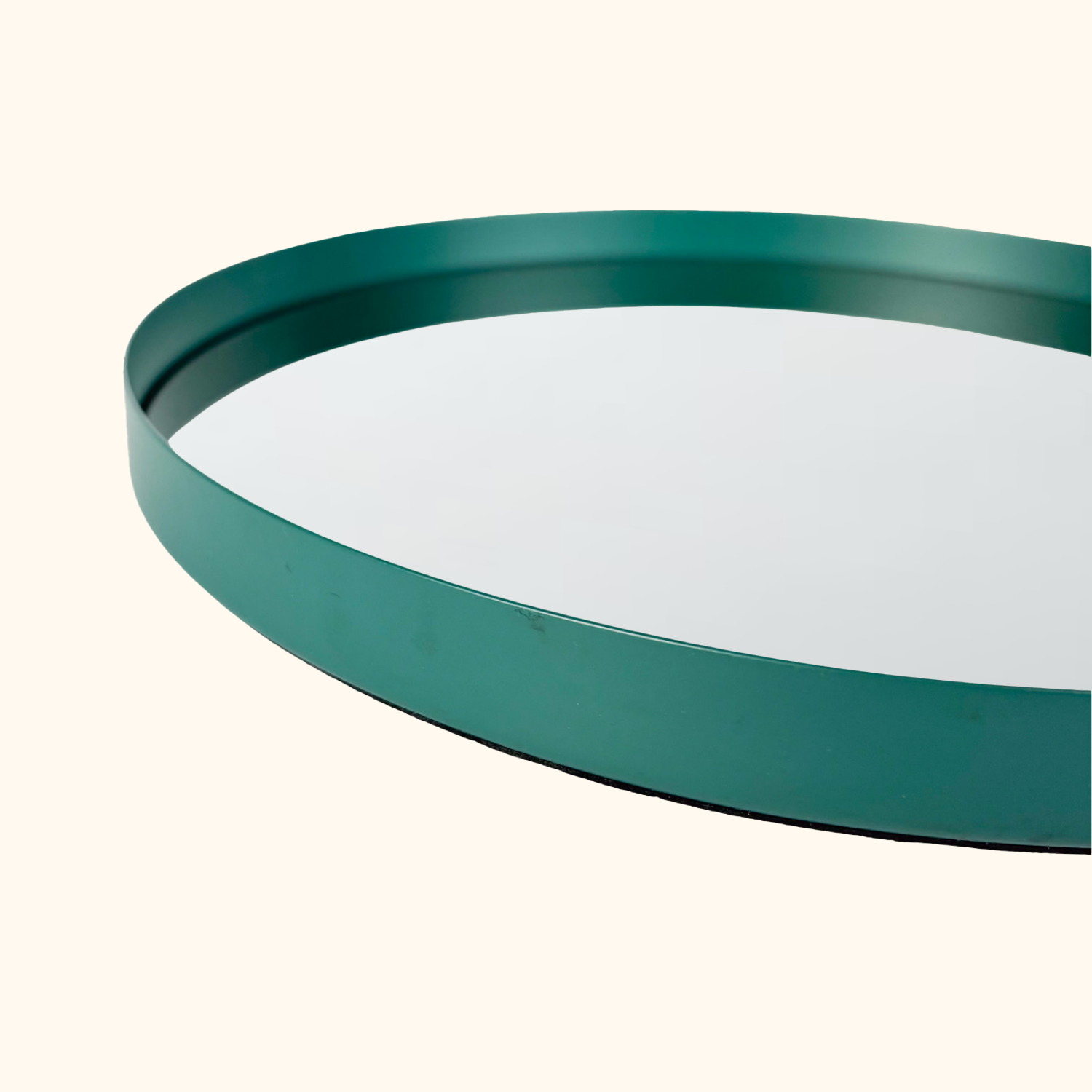 Teal Circle Mirror Tray Sunshine Thrift