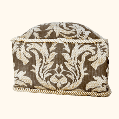 Chenille Fabric Damask Jewellery Box Sunshine Thrift