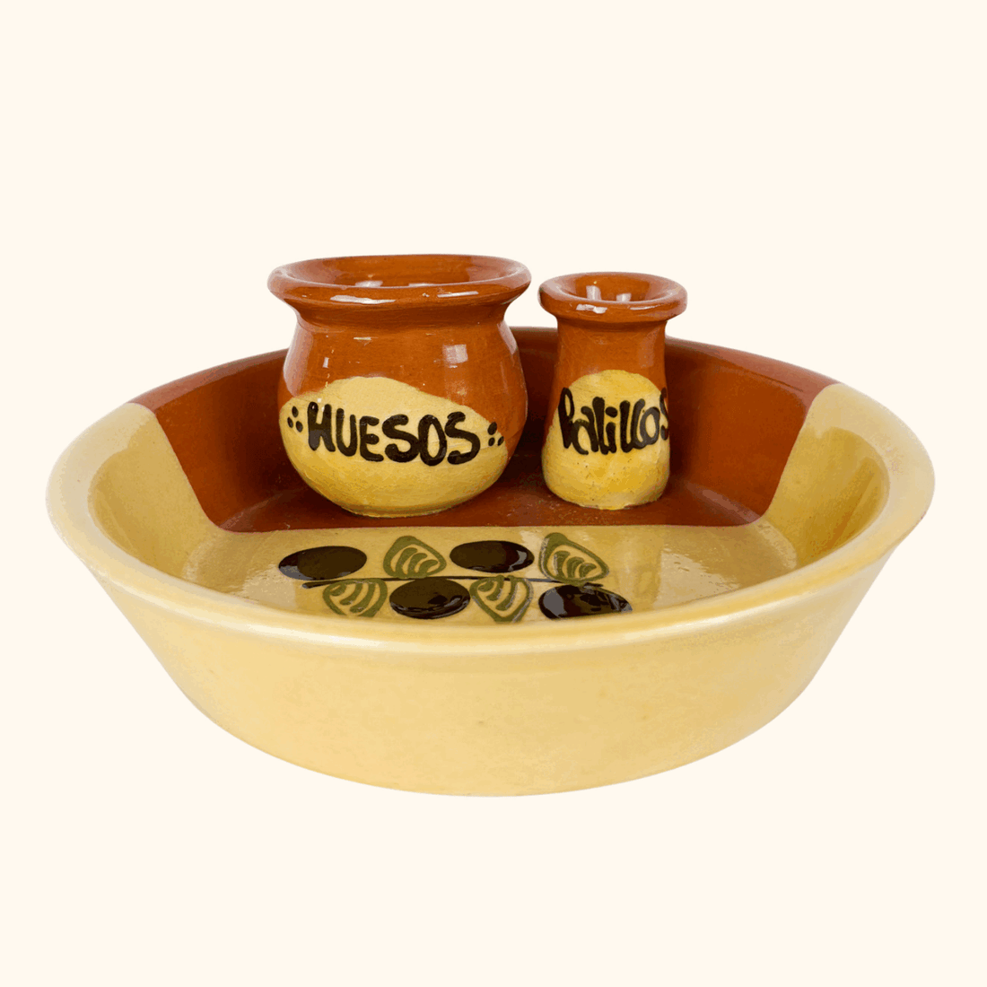 Vintage Terracotta Olive "Aceitunas" Tapas Serving Dish Sunshine Thrift