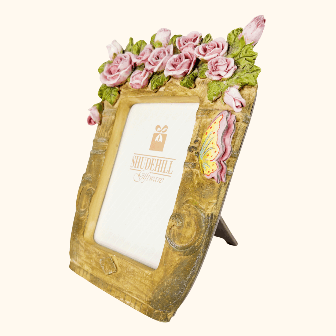 Shudehill Giftware 3D Pink Roses Ceramic Picture Frame Shudehill Giftware