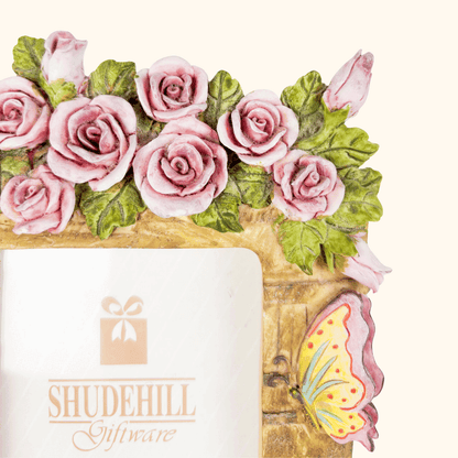 Shudehill Giftware 3D Pink Roses Ceramic Picture Frame Shudehill Giftware