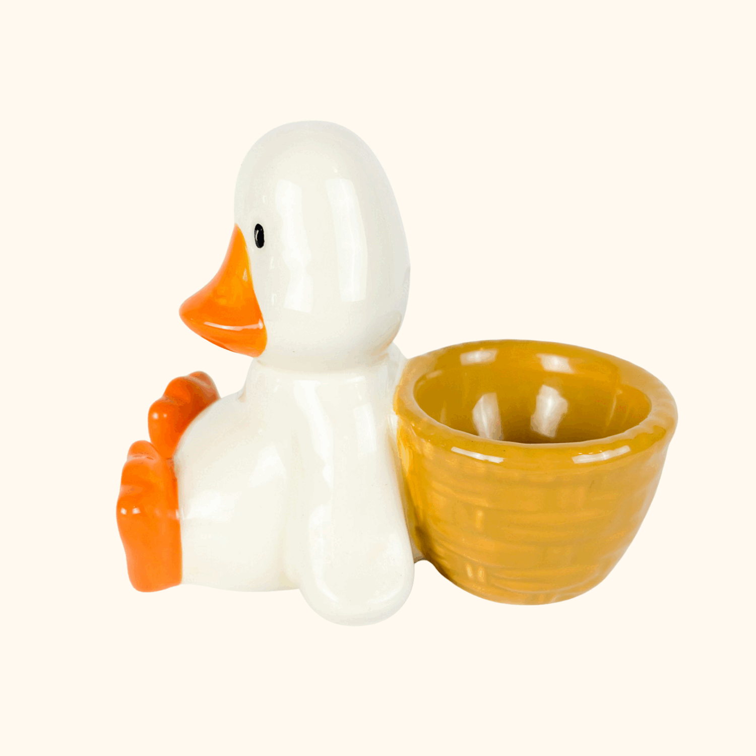 Ceramic Duck Egg Cup Sunshine Thrift