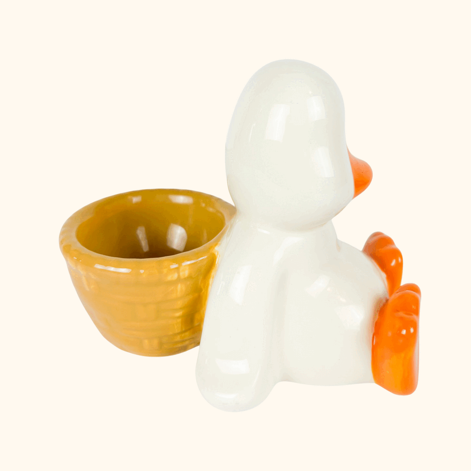 Ceramic Duck Egg Cup Sunshine Thrift