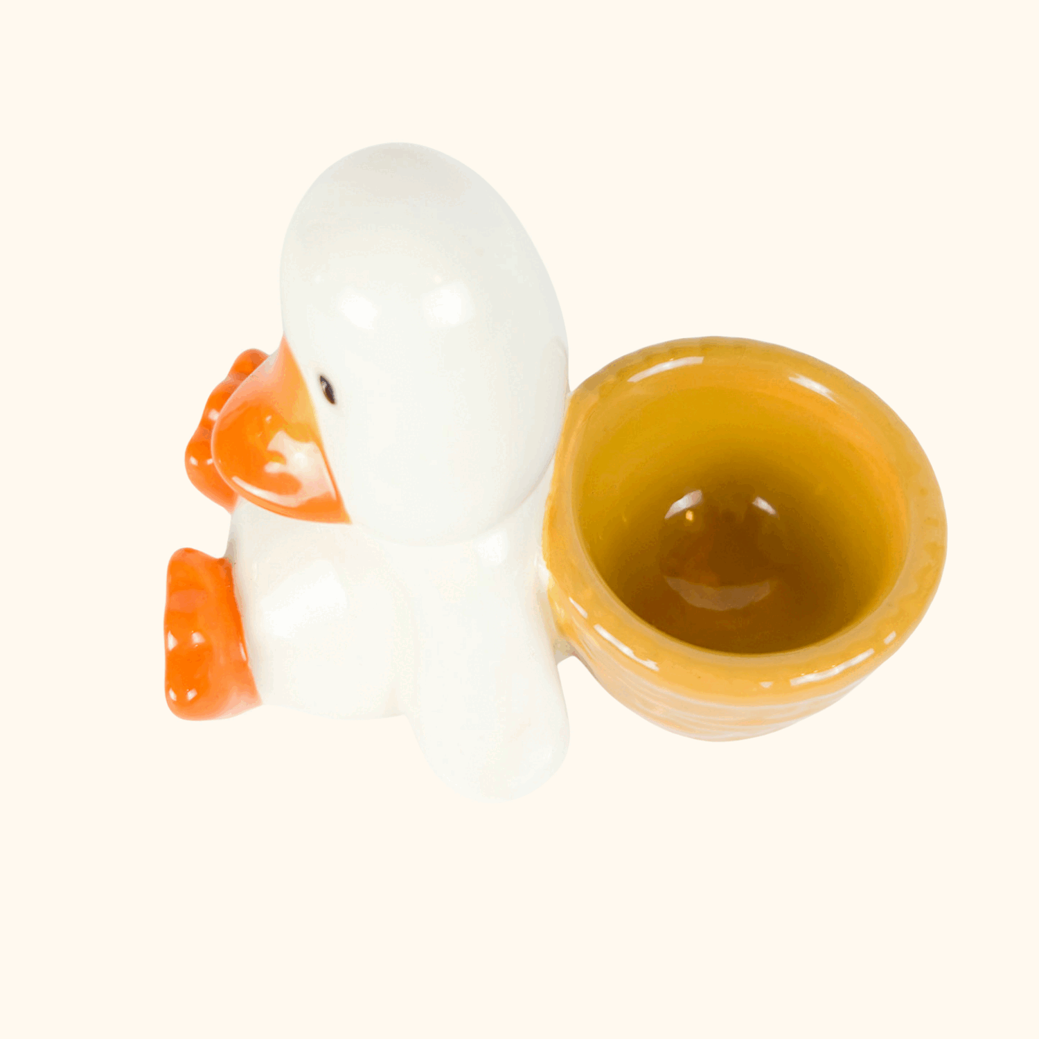 Ceramic Duck Egg Cup Sunshine Thrift