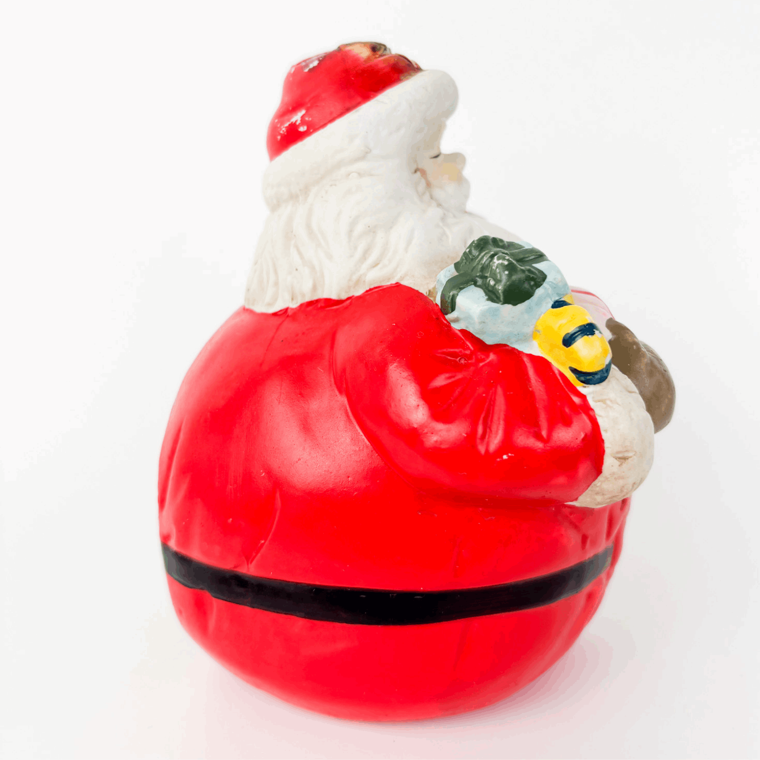 Vintage Father Christmas Ceramic Tea Light Candle Holder Sunshine Thrift