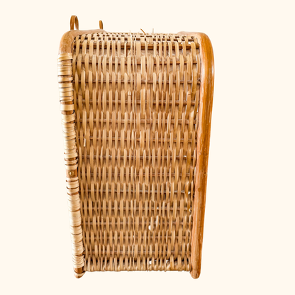 Wicker Rattan Vintage 1970s Wall Storage Sunshine Thrift