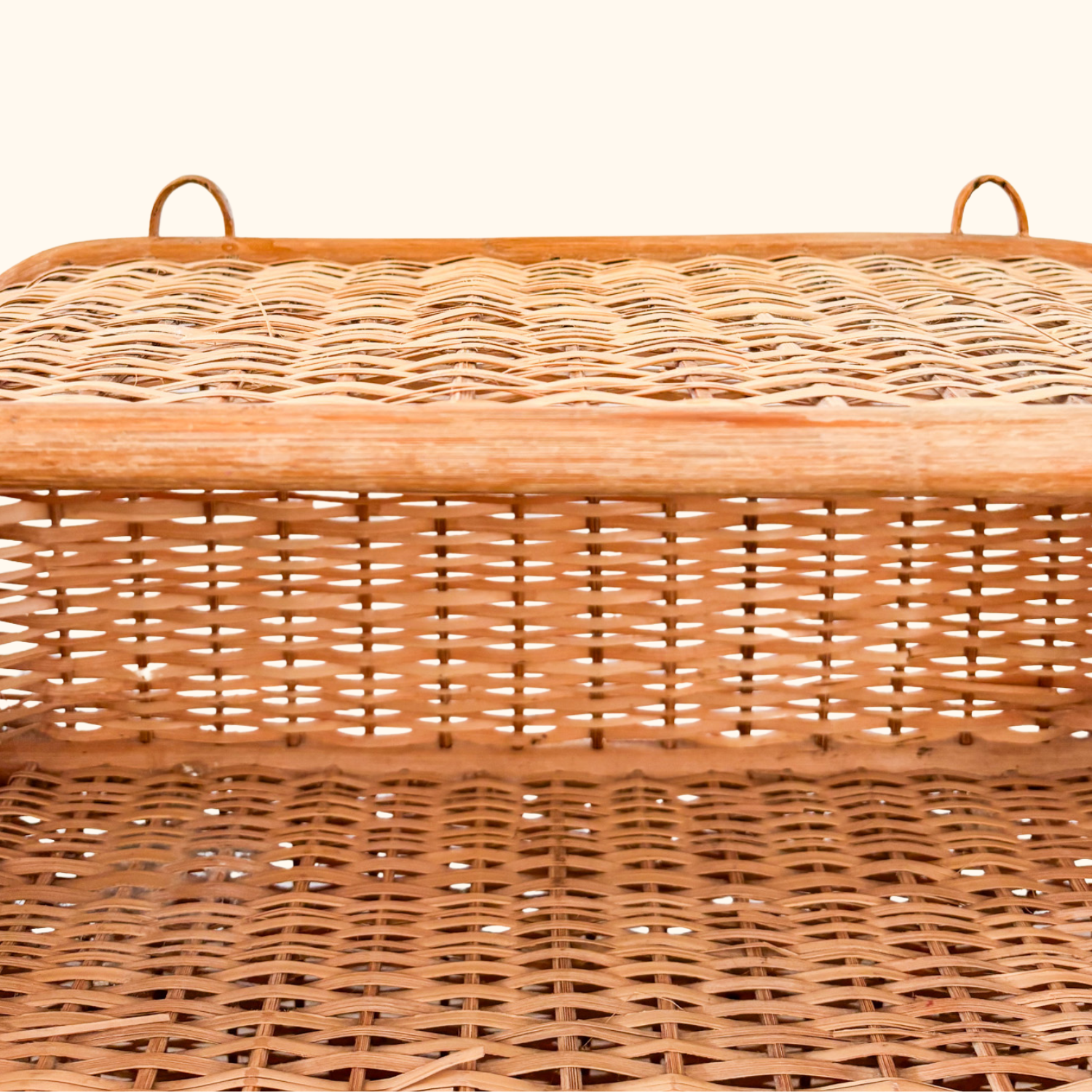 Wicker Rattan Vintage 1970s Wall Storage Sunshine Thrift