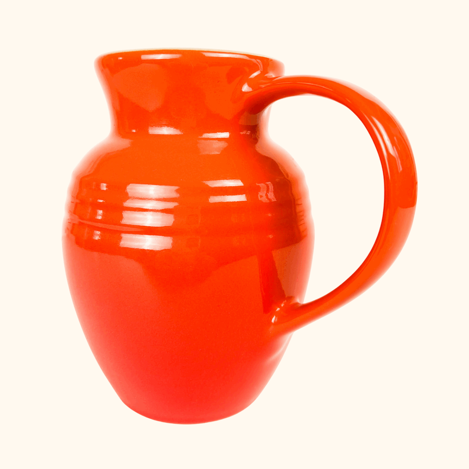 Le Creuset Volcanic Orange Stoneware Breakfast Jug 700ml -  - Kitchenware
