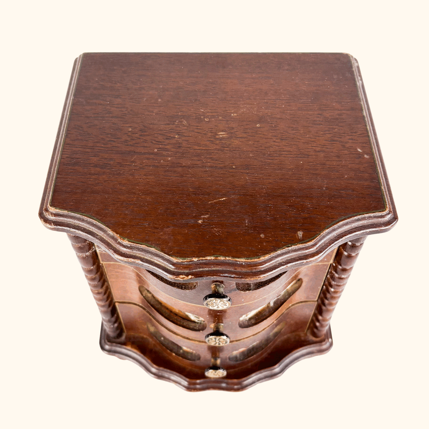 Japanese Solid Wood Musical Jewellery Box Sunshine Thrift