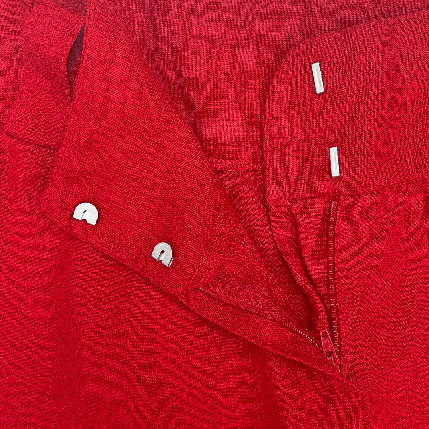 New Look Red Linen Blend Culottes - Size 12