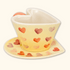 Heart Shaped Cup and Saucer -  - Kitchenware