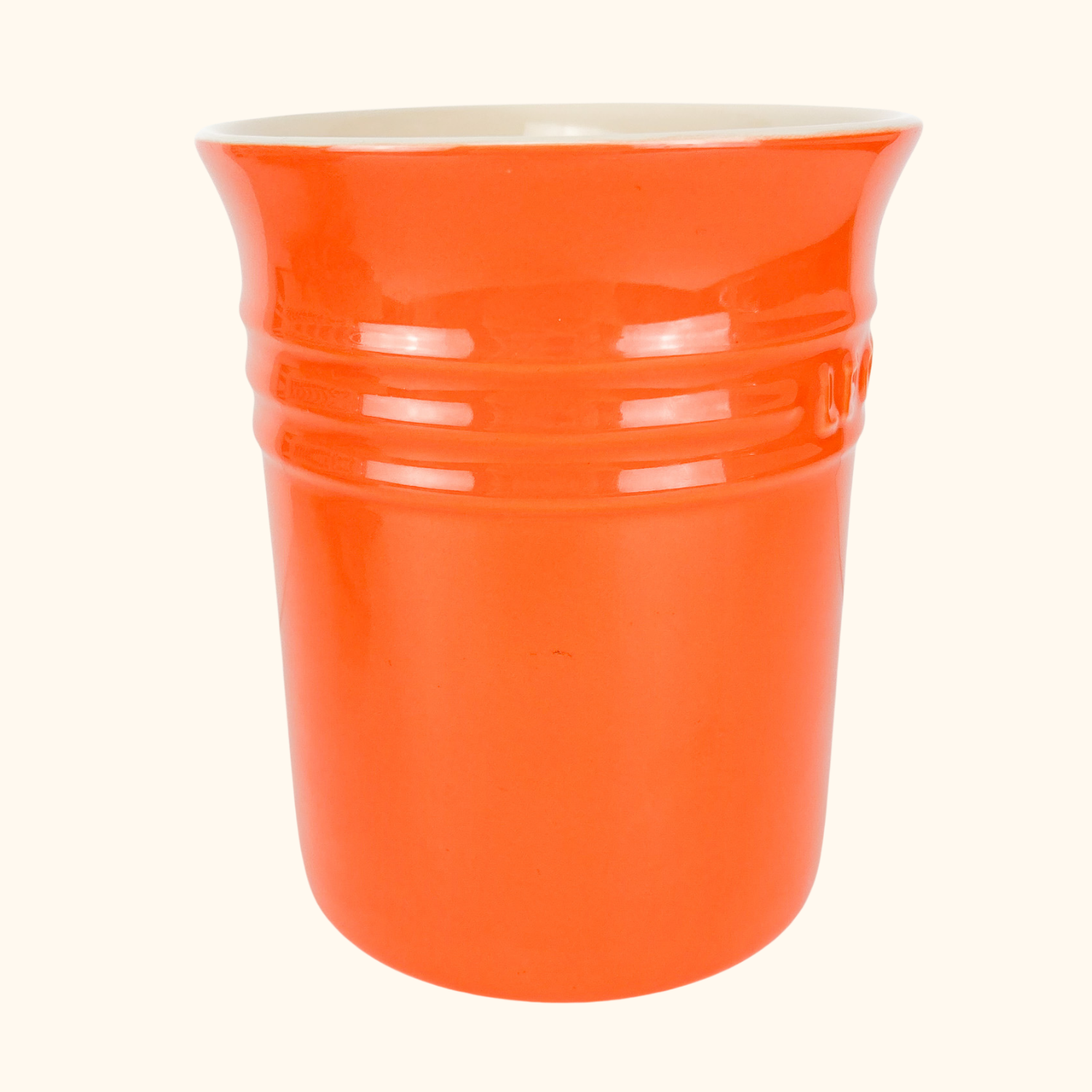 Le Creuset Stoneware Orange Utensils Storage Jar 1.1L