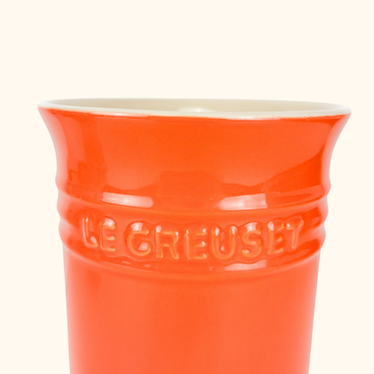 Le Creuset Stoneware Orange Utensils Storage Jar 1.1L