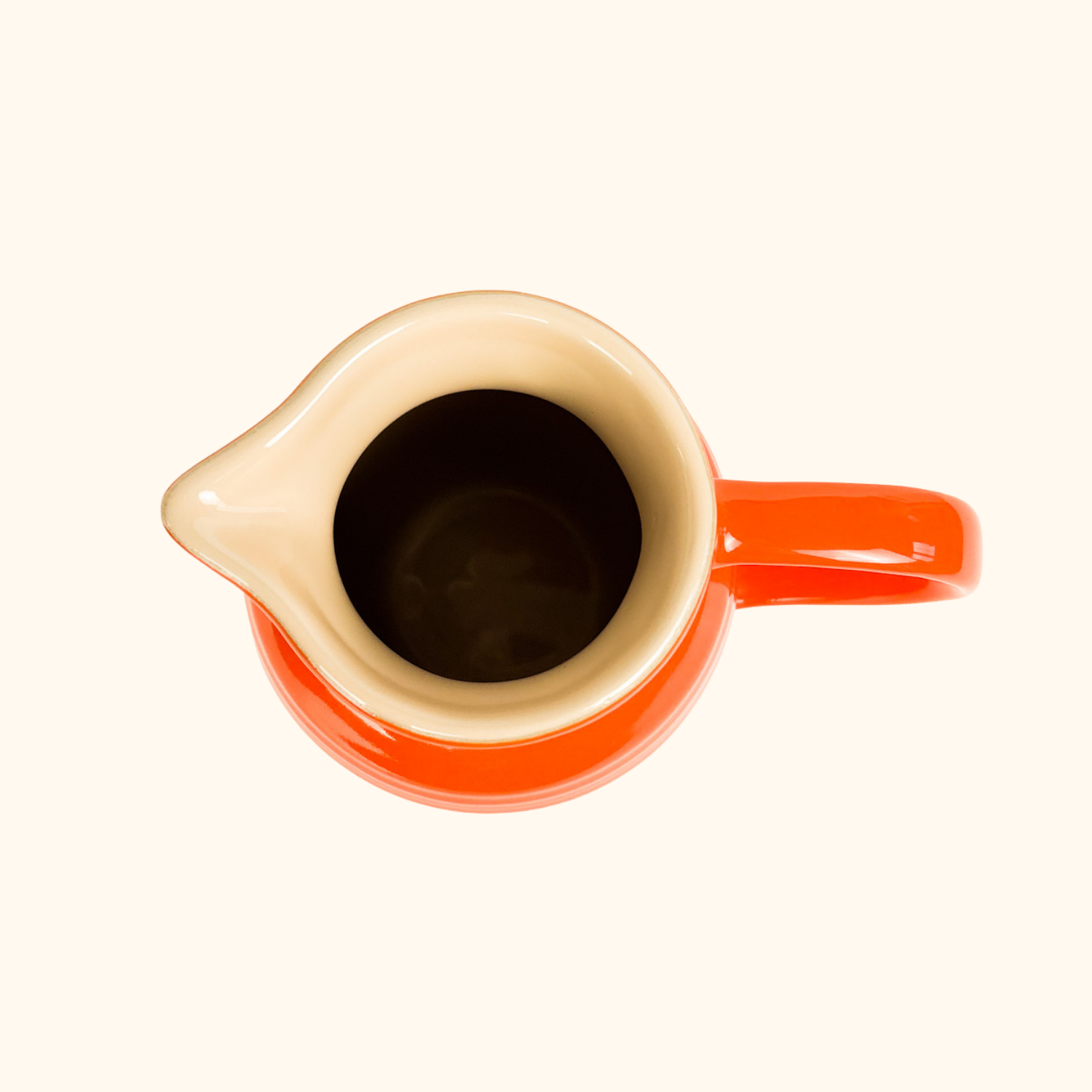 Le Creuset Volcanic Orange Stoneware Breakfast Jug 700ml Le Creuset