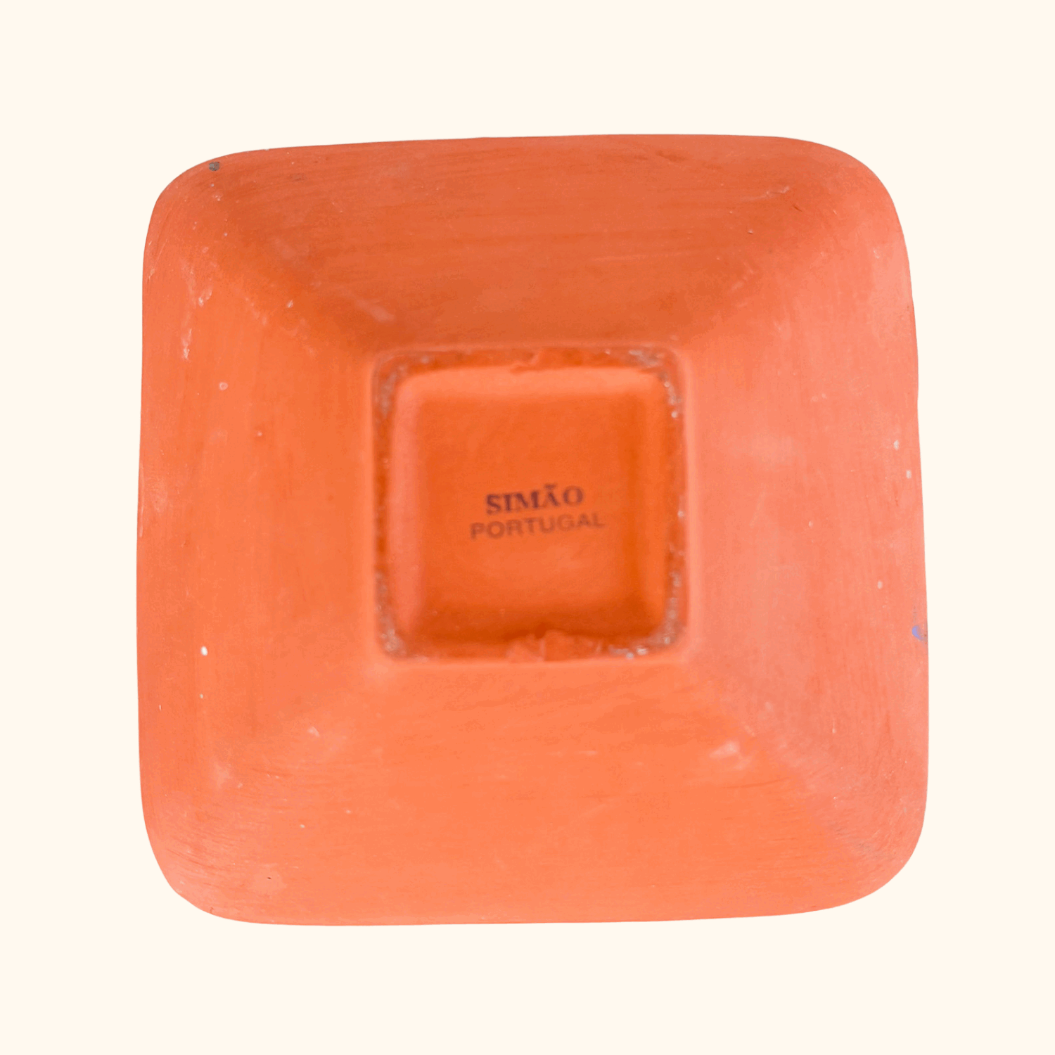 Simao Terracotta Lavender Pattern Square Serving Bowl Simao