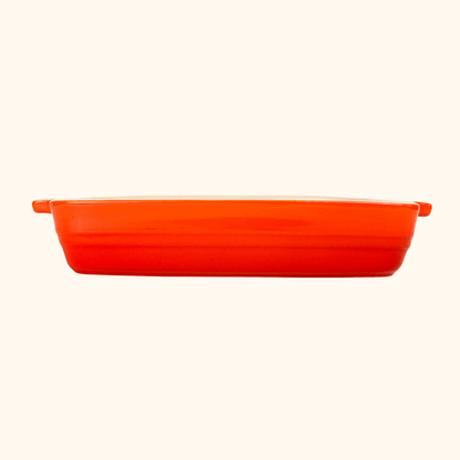 Le Creuset Volcanic Orange Stoneware Classic Rectangular Dish 25cm -  - Kitchenware