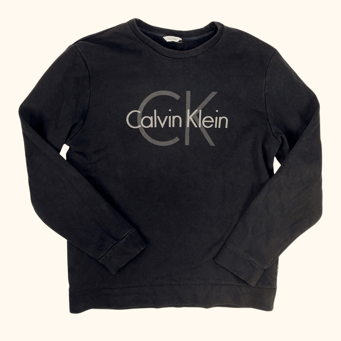 Calvin Klein Black Logo Sweatshirt - Size Medium Calvin Klein