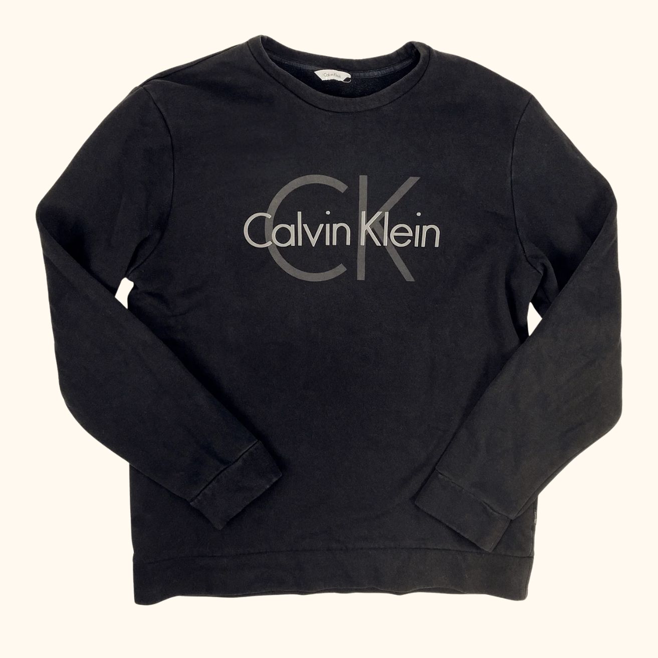 Calvin Klein Black Logo Sweatshirt - Size Medium Calvin Klein