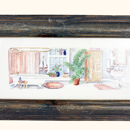 C. Winterle Olson Watercolour Bathroom Print C. Winterle Olson