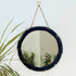 Black Fringe Gold Circle Hanging Mirror - Sunshine Thrift - Mirrors