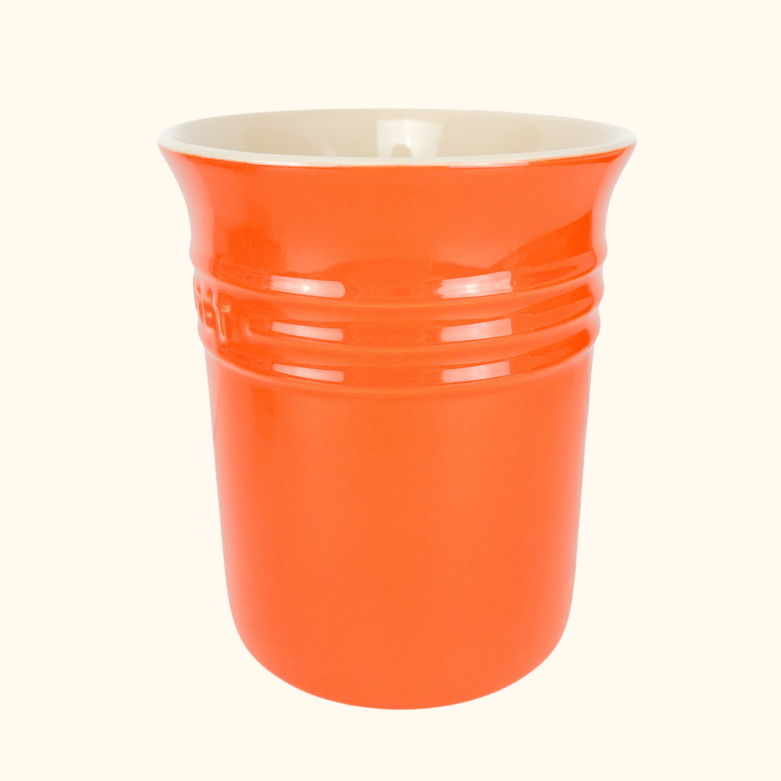 Le Creuset Stoneware Orange Utensils Storage Jar 1.1L
