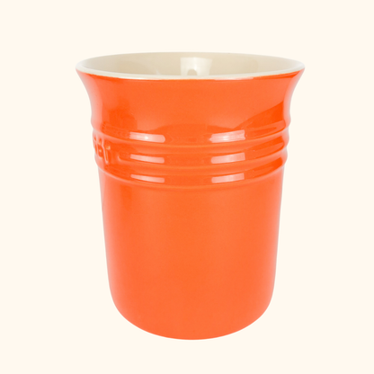 Le Creuset Stoneware Orange Utensils Storage Jar 1.1L