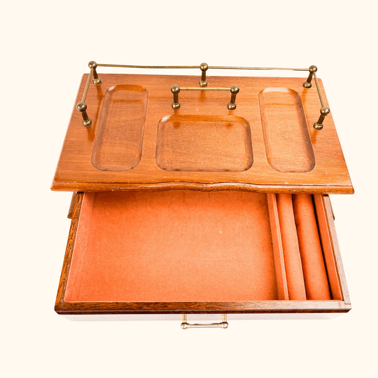 Vintage 1970s Gunther Mele Jewellery Box Desk Organiser -  - Decoration